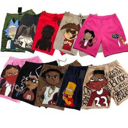 Plus Size S-3XL Men Cotton Shorts 2023 Designer Fashion Cartoon Printed Short Sport Pants With Tag Desinger Summer Clothing