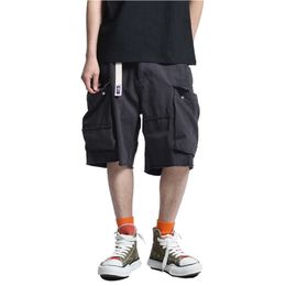 Men's Shorts Multi-Pocket Cargo Mens Summer Safari Style Military Distressed Casual Loose Knee-length Men Walking Y2302