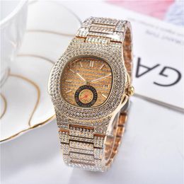 Top brands 40mm Parrot watch diamond Gold watch luxury women and mens watches new fashion clock Relogio brand Wristwatches261r