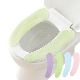 Toilet Seat Covers 1 Pair 2 Pcs Universal Warmth Soft Washable Cover For Home Decoration Cushion Accessories