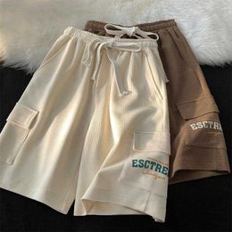 Women's Shorts Cotton for Women Workwear Summer Japanese Wide-leg Five-point Pants Straight Loose Casual Sports Y2302