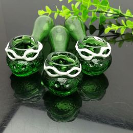 Glass Smoking Pipe Water Hookah Green snake shaped glass pipe