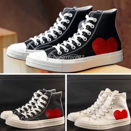 1970S Men Womens Casual Canvas Shoes Sneakers Classic Big Eyes Red Heart Shape Platform Jointly Name Sneaker Chuck Chucks Eur 35-44 B9