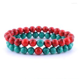 Strand 2Pcs/Set Fashion Classic Boho Natural Stone Men Women Armband Bracelet Friend Gift Jewellery