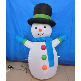 Christmas Decorations 1.2M LED Snowman Inflatable Toys Lighted Carnival Winter Party Props Yard Outdoor Decoration