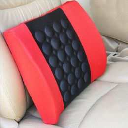 Seat Cushions Car Electric Massage Lumbar Cushion Adjustable Strength Vibration Health Pad Interior Accessories