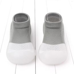 First Walkers Warm Baby Floor Socks Sole Cartoon -Slip Rubber Girl Boy Shoes