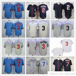 Movie Vintage 3 Harmon Killebrew Baseball Jerseys Stitched 7 Joe Mauer 2 Brian Dozier Jersey Breathable Sport Grey Blue White Pullover