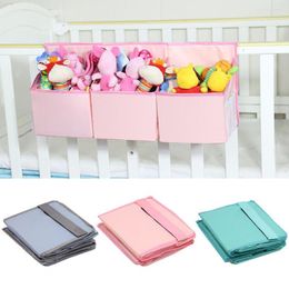 Storage Boxes Baby Hanging Bag Fastener Tape Design Foldable Keep Tidy Oxford Cloth Bed For Bedroom