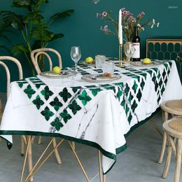 Table Cloth Nordic Modern Simple Light Luxury Tablecloth Art Waterproof European Rectangular Tea