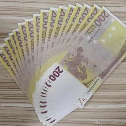 Best 3A Festive Party Supplies 200 Computing 016 Props Money Euro Prop Folded Banknote Banknotes Children Paper Copy Game for Collection Real Aouj
