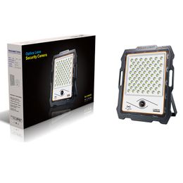 Solar Flood Lights Security Camera with 400W Flood Lights Motion Sensor 1080P Video Detection IP66 Waterproof Dusk to Dawn Night