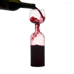 Wine Glasses 25.5ounce Handmade Blown Glass Bottle Decanter For Christmas Creative Gift 750ml