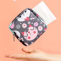 Storage Bags Mini Sanitary Napkin Sundries Coin Money Card Lipstick Wallet Bag Fashion Women's Small Cosmetic Travel Makeup Case