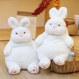 Nice Cute Soft Lazy Rabbit Pillow Toy Lovely Bunny Plush Toy Stuffed White Rabbit Sleeping Doll Kids Baby Girls Lovely Gift