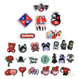 Wholesale friends REBELDE RBD PVC shoe charm can custom fit for shoe decorations for croc shoes charms gift