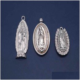 Charms Religious Virgin Guadalupe Medal Holder Our Lady Medalcharms Drop Delivery 202 Dhdjh