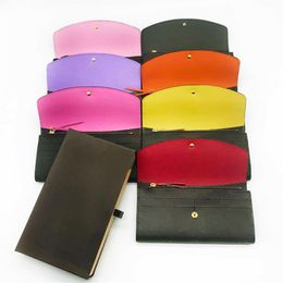 portamonete multicolor da donna intero portafoglio lungo pacchetto carta fiore vecchio scatola originale tasca classica da donna con zip281K