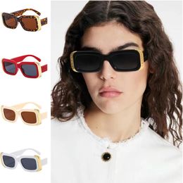 NEW Sunglasses Unisex Rectangle Sun Glasses Oversize Frame Adumbral Anti-UV Spectacles Simplity Eyeglasses Patchwork Ornamental