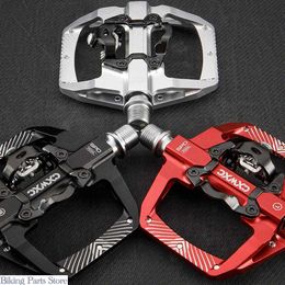 Bike Pedals Clipless/Platform Bicycle Pedals Mountain Bike Lock Pedal Turn Flat Pedal Aluminium Alloy Peilin Bearing SPD Pedal For CX-159 0208