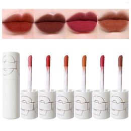 Esmalte de veludo de brilho labial Fácil de colorir batom de lama líquido natural de longa duração de pacotes não transparentes para adolescentes