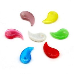 Charms Small Pendant Natural Semiprecious Stone Opal Comma Shape For Jewellery Making Diy Necklace Earring Accessories 18X30Mm D D9Y
