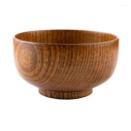 Bowls Retro Style Household Sour Jujube Wooden Bowl Adult Rice Soup Whole Wood Is Not Children's