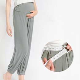 Maternity Bottoms Fdfklak High Waist Pants Full Length Pregnancy Clothes For Pregnant Women Trousers Clothing Sleeping Wear