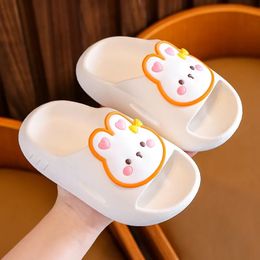 Slipper Cute Rabbit Girls Summer Flip Flops Soft Sole Kids Home Slippers Child AntiSlip Bathroom Slippers Animals Baby Indoor Slides 230208