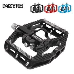 Bike Pedals MZYRH Bicycle Pedal Non-Slip MTB Bike Pedals Aluminium Alloy Flat Platform Applicable Waterproof Cycling Accessories 0208
