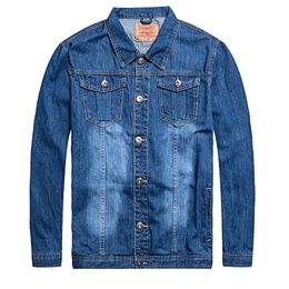 Men s Jackets Denim Oversized 6xl 7XL Fashion Design Spring Large Size Clothing Casual Coat Male Jean 230207