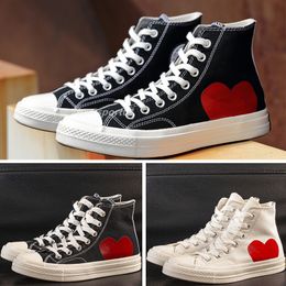 1970S Men Womens Casual Canvas Shoes Sneakers Classic Big Eyes Red Heart Shape Platform Jointly Name Sneaker Chuck Chucks Eur 35-44 B1