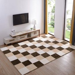 Carpets 10pcs/lot Nordic Style Children Splicing Foam Pad Suede Floor Mat Bay Window Bedroom Plush Carpet Household Cushions F8173