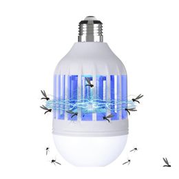 Led Bulbs 15W E27 Mosquito Killer Lighting Bb 2 In 1 Lamp Fits E26/E27 Light Socket Pack Drop Delivery Lights Bbs Dhrea