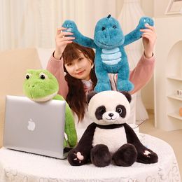 Nice Hot Kawaii Hide And Seek Plush Animal Toys Cartoon Lovely Rabbit Panda Duck Shiba Inu Dinosaur Stufffed Soft For Kids Gift