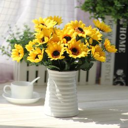 Decorative Flowers 1pcs Pretty Artificial Sunflower Fashion Simulation Creative Home Decoration Supplies For Wedding Party Decor