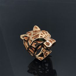 Luxury Designer Leopard Ring Size 6 To 9 Good Quality Fashion Brand Man Ring Premium Womens Wedding Jewellery Rings With Box Curryon