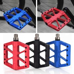 Bike Pedals 1Pair Bike Platform Pedal Anti Slip Easy Installation Accessory Road Bike Mountain Bike Clipless Pedal for Bicycle 0208