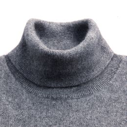 Men's Sweaters Turtleneck Men Cashmere Cotton Blend Pullover Jumper Autumn Winter Vetement Homme Ropa Hombre Pull Hiver Sweater 230206