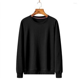 Men's Hoodies Amazon Hoodie Autumn And Winter Foreign Trade Solid Color Round Neck Sweater Male Pullover Graphic Customiza