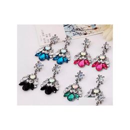 Dangle Chandelier Earrings For Woman Statement Fashion Bohemian Earring Drop Crystal Delivery Jewellery Dheli