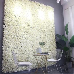 Decorative Flowers 60X40cm Artificial Hydrangea Flower Wall Pography Props Home Backdrop Decoration DIY Wedding Arch 4Pcs