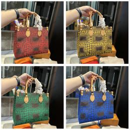 10A L Bag Totes 2023 LIMITED EDITION Yayoi Kusama Onthego Tote Bag Polka Dots YK MM PM Mini Shoulder Bag Infinity Dots print Handbag ON THE GO Blue Red Green