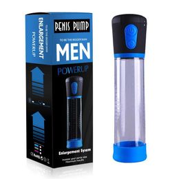 Sex toys massager Male Electric Penis Pump Sex Toys for Men Erection Masturbator Extender Penile Vacuum Enlargement Massager Ring