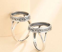 Cluster Rings 13 18mm 925 STERLING SILVER Semi Mount Bases Blanks Base Blank Pad Ring Setting Set Diy Jewellery A5614