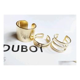 Band Rings Pretty Midi 3Pcs/ Set Top Of Above The Knuckle Open Ring For Women Fashion Jewelry Wedding Drop Delivery Dht0L