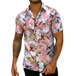 Men's Casual Shirts Hawaiian Beach Mens Streetwear 2023 Summer Holiday Short Sleeve Chemise Male Outfits Wholesale