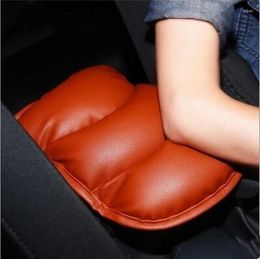 Interior Decorations Car Trim Supplies Armrest Pad Mounted Cushion Covering 4-Color Selectable PU Leather Pad-Gift Customization