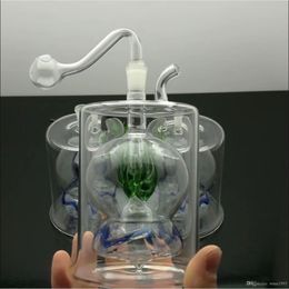 Glass Smoking Pipe Water Hookah Large belly Coloured ball Philtre glass water bottle