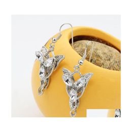 Dangle Chandelier Vintage Earrings For Women The Ees Crystal Sier Color Alloy Hook Gift Statement Drop Delivery Jewelry Dh7Gv